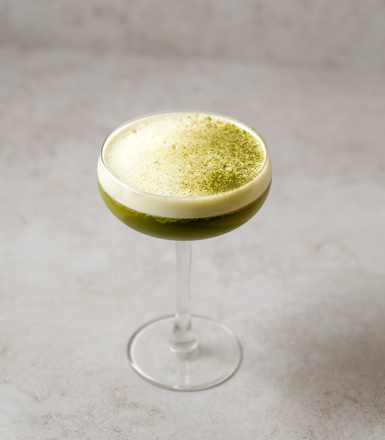 Matcha gin sour